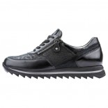 Pantofi piele naturala dama - negru, Waldlaufer - relax, confort, ortopedic - 923011-702-001-Haiba-Negru