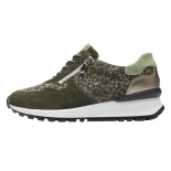 Pantofi piele naturala dama - verde, Waldlaufer - relax, confort, ortopedic - 792008-400-066-H-Carolin-Verde