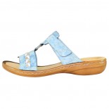 Saboti dama - albastru, Rieker - 60888-12-Blue