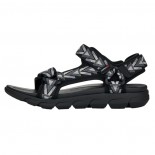 Sandale barbati - negru, gri, Rieker - relax, confort - 20802-00-Negru-Gri