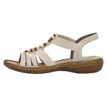 Sandale dama - bej, Rieker - relax, confort - 60851-62-Bej