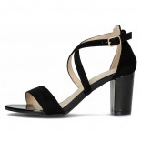 Sandale dama - negru, Filippo - toc mediu - DS1276-22-BK-Negru