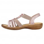 Sandale dama - roz, Rieker - relax, confort - 60818-31-Roz