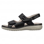 Sandale piele naturala dama - negru, Rieker - relax, confort - 60462-00-Negru