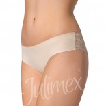 Tanga dama fara cusaturi - bej, Julimex - bumbac, dantela - Julimex-Tanga-Bej