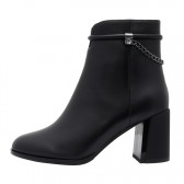 Botine piele naturala dama elegante negru Epica iarna F6F630035A-01-N-Negru