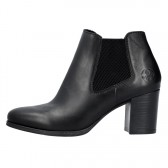 Botine piele naturala dama negru Rieker iarna 50194-00-Negru