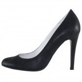 Pantofi piele naturala dama negru Saccio toc inalt 73-108-2-Black