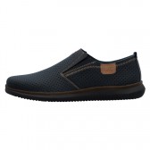 Pantofi piele naturala barbati albastru Rieker relax confort 10452-14-Albastru