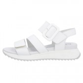Sandale piele naturala dama alb Rieker relax confort W2950-80-Alb