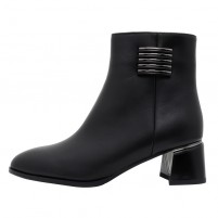 Botine piele naturala dama elegante negru Epica iarna K3K350033-01-N-Negru