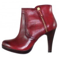 Botine piele naturala dama elegante bordo s.Oliver 5-25348-23-Bordeaux