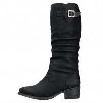 Cizme dama negru Rieker iarna imblanite 73191-00-Negru