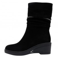 Cizme piele intoarsa dama negru Epica iarna JIJI50091-01-I-Negru