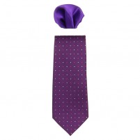 Cravata barbati cu batista mov Gama CRVT-GM-0022-Mov
