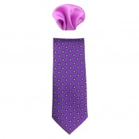 Cravata barbati cu batista mov Gama CRVT-GM-0049-Mov