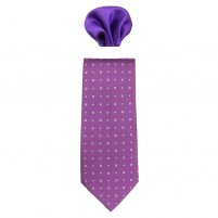 Cravata barbati cu batista mov Gama CRVT-GM-0057-Mov