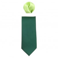Cravata barbati cu batista verde Gama CRVT-GM-0030-Verde