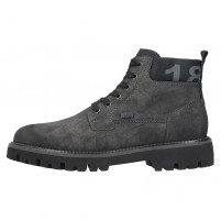 Ghete barbati gri Rieker iarna imblanite impermeabil 30440-45-Gri