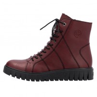 Ghete dama bordo Rieker iarna imblanite Y3420-36-Bordo