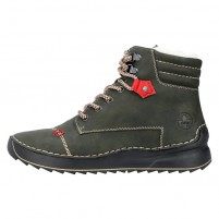 Ghete dama verde Rieker iarna imblanite 51545-54-Verde
