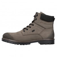 Ghete piele naturala barbati maro Rieker iarna imblanite impermeabil F3612-24-Maro