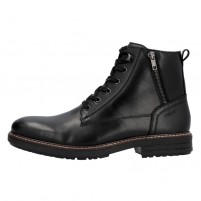 Ghete piele naturala barbati negru Rieker iarna imblanite 33104-00-Negru