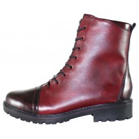 Ghete piele naturala dama bordo Remonte iarna imblanite R6574-35-Red