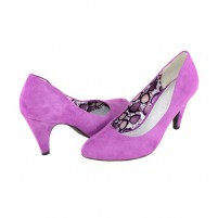 Pantofi dama violet Marco Tozzi toc mediu 2-22428-24-Fuxia