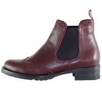 Ghete piele naturala dama bordo Elvis iarna 432-4-Bordo