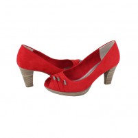 Pantofi dama rosu Marco Tozzi toc mediu 2-28309-26-533-Chili