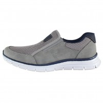 Pantofi piele naturala sport barbati gri Rieker B4873-40-Grey