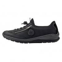 Pantofi dama negru Rieker relax confort L3263-00-Negru