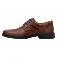 Pantofi eleganti piele naturala barbati maro Rieker relax confort B0803-24-Maro