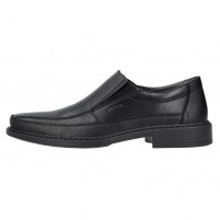 Pantofi eleganti piele naturala barbati negru Rieker relax confort B0873-00-Negru