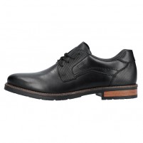 Pantofi piele naturala barbati negru Rieker relax confort 14603-00-Negru