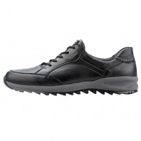 Pantofi piele naturala barbati negru Waldlaufer relax confort ortopedic 388005-199-001-Helle-Negru
