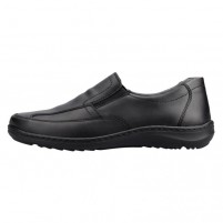 Pantofi piele naturala barbati negru Waldlaufer relax confort ortopedic 478502-174-001-Herwig-Negru