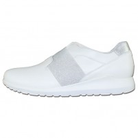 Pantofi piele naturala dama alb Waldlaufer relax confort ortopedic 347860-10-1801-White