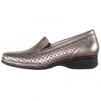 Pantofi piele naturala dama bronz Semler 13851-Metall-Nappa-bronce