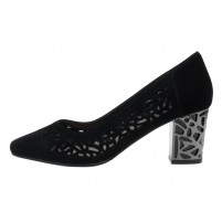 Pantofi piele naturala dama negru Epica toc mediu JIXQ675-X786-P8563BT-01-I-Negru