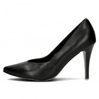 Pantofi piele naturala dama negru Filippo toc mediu DP4428-23-BK-Negru