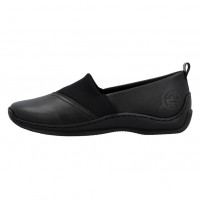 Pantofi piele naturala dama negru Rieker relax confort L1790-00-Negru