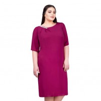 Rochie dama de ocazie eleganta fucsia Per Donna midi Robin-91495-Fucsia