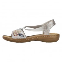 Sandale dama gri Rieker relax confort 608B4-90-Gri