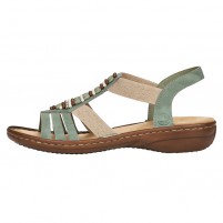 Sandale dama verde Rieker relax confort 60851-52-Verde