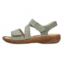 Sandale dama verde Rieker relax confort V2862-52-Verde