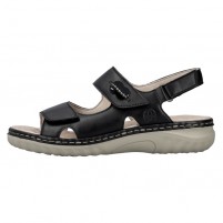 Sandale piele naturala dama negru Rieker relax confort 60462-00-Negru