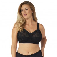 Sutien fara armatura negru Triumph bumbac dantela Doreen-10166213-Negru