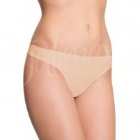 Tanga dama fara cusaturi bej Julimex bumbac Julimex-String-Bej